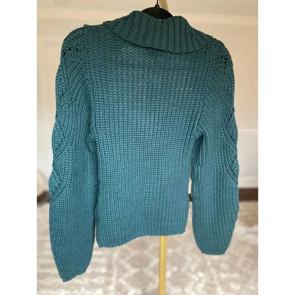 NWT Express Knit Sweater Waffle Preppy Romantic Autumn Boho Parisian Scandal M - Picture 3 of 9